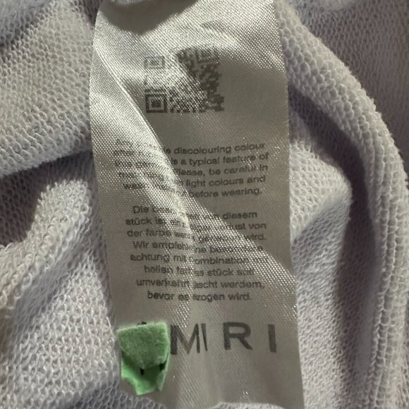 AMIRI Men's White Sweat Shirt Distressed Size Small Crewneck - Picture 6 of 6